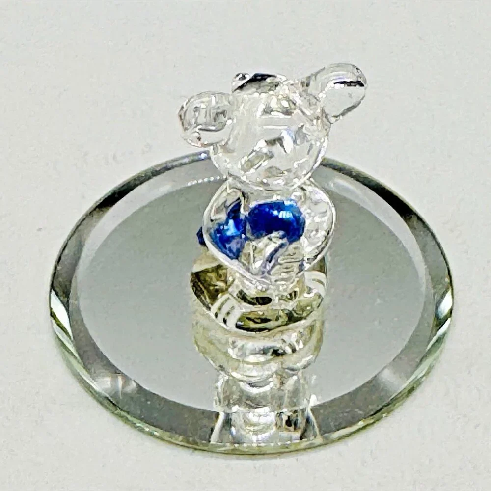 Arribas Crystal Mickey Mouse September Sapphire Rhinestone Birthstone Heart‎